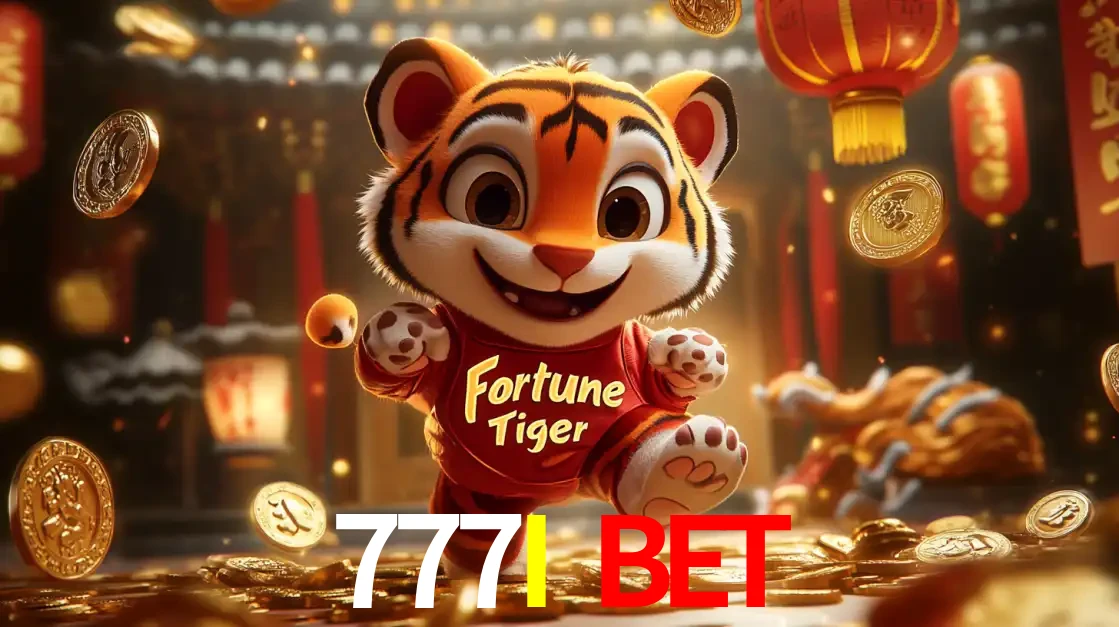 O alegre personagem do Fortune Tiger correndo sobre um caminho de moedas de ouro, simbolizando os grandes prêmios e a diversão do popular jogo de slot do 777I BET.