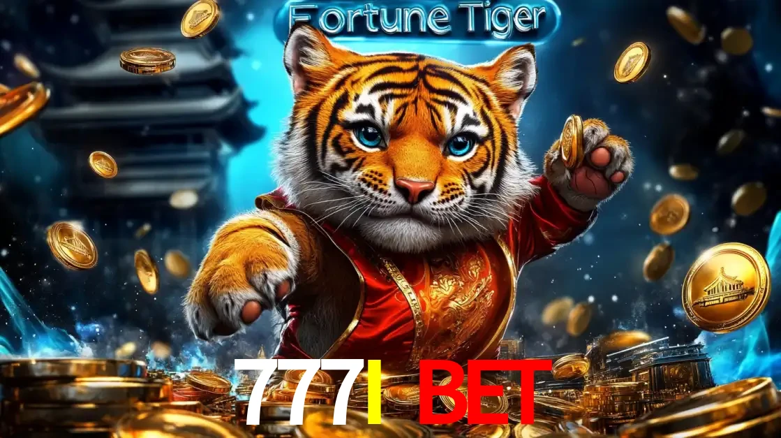 Imagem promocional do jogo de slot Fortune Tiger, com um tigre majestoso em traje tradicional cercado por uma fortuna em moedas de ouro, disponível agora no cassino 777I BET.